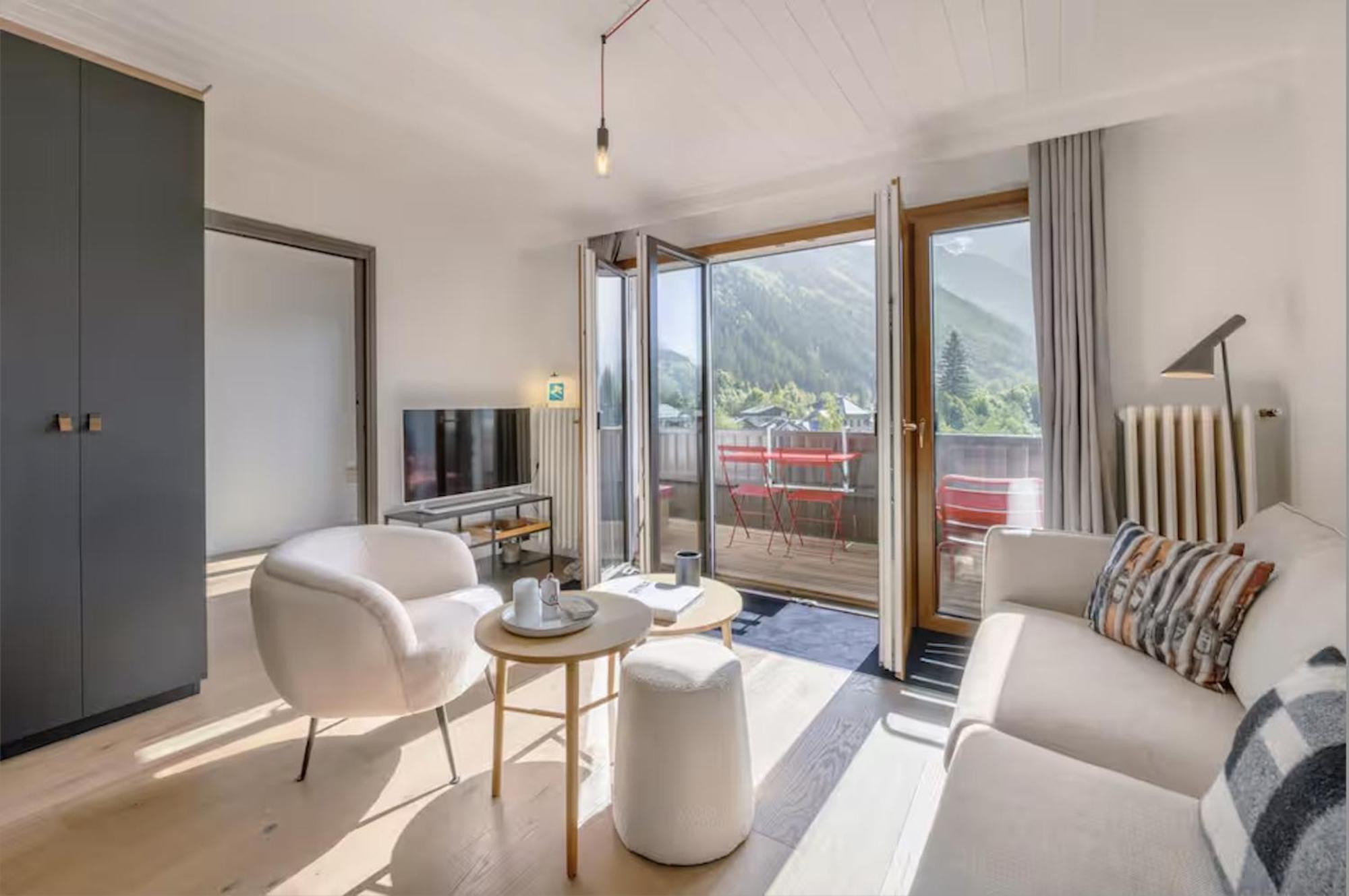 Апартаменты Center & Unique Mountain View Шамони Экстерьер фото